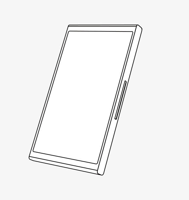 矢量手机线描图案