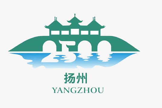 扬州五亭桥剪影画