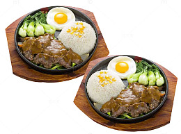铁板鸡扒饭