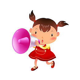 拿喇叭的小孩