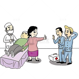 紧急施救医护人员