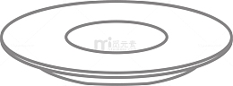 白色盘子矢量