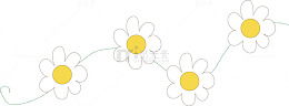 一串小白花