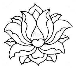 手绘莲花