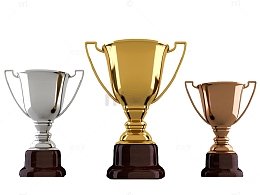 三个奖杯