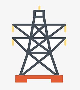 矢量高压电线杆