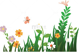 绿色花坪