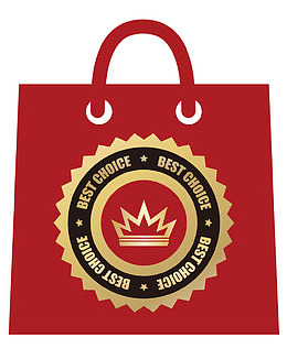 红色购物袋