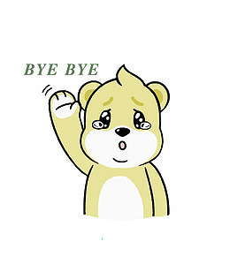 小熊流眼泪挥手再见