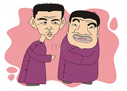 漫画两人说相声