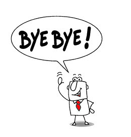 卡通小人byebye