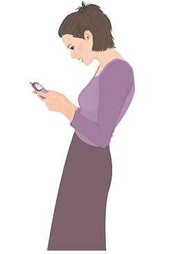 打电话的女人