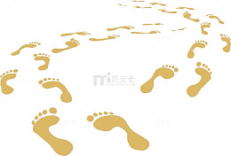 脚丫脚印图