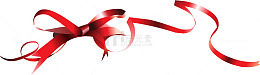 卡通红色彩带