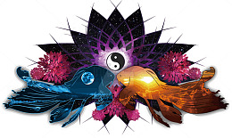 矢量阴阳太极鱼