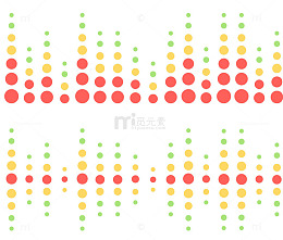 免抠圆形音频装饰图案
