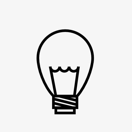 小灯泡标志图标