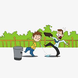 漫画随地吐痰的人