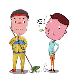 漫画禁止随地吐痰