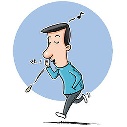 漫画随地吐痰的男人