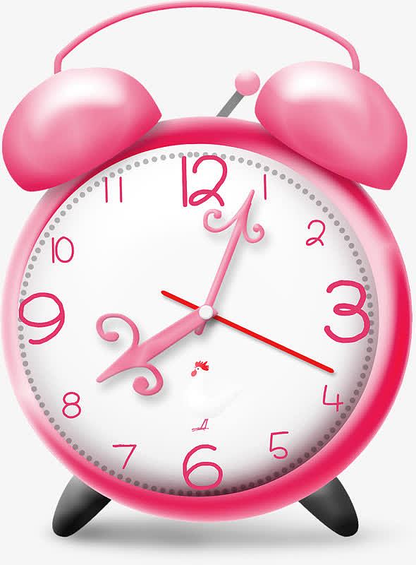 粉色的闹钟
