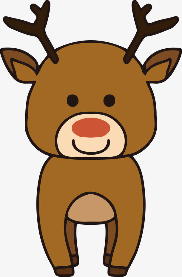 可爱圣诞驯鹿