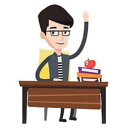 举手的男子