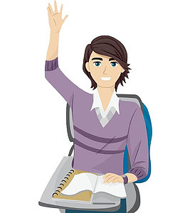 手举的女子