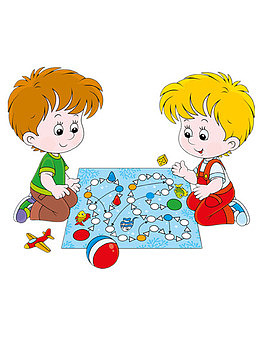 下棋的两个小孩