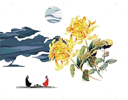 矢量重阳节装饰