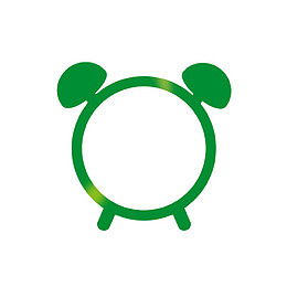 绿色闹钟边框