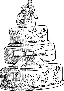 生日蛋糕插画