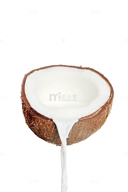 白色椰果汁