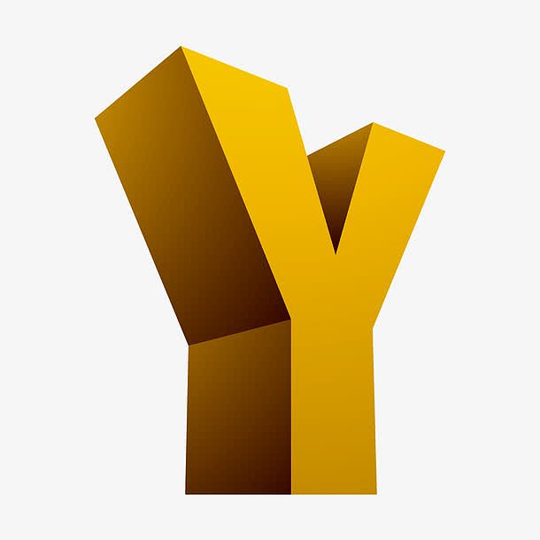 3D字母Y