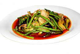 豆角炒肉