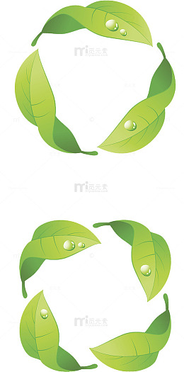 三片叶子组合圈