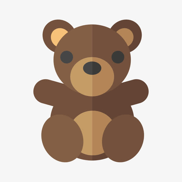 手绘小熊免抠素材免费下载_觅元素51yuansu.com