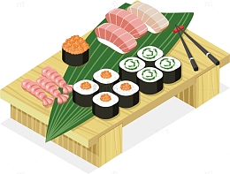 日本料理矢量图