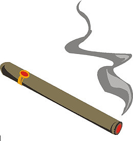 贵价的燃烧的烟头