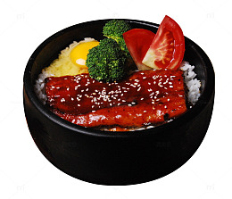 石锅西红柿鸡蛋西蓝花鳗鱼饭