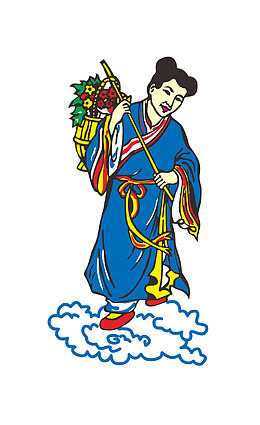 八仙蓝采和素材