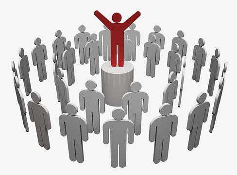 一群人偶着一个人模型免扣素材