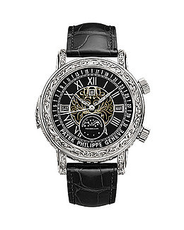 黑色腕表手表百达翡丽男表