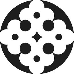 角花底纹花型对称平面图形
