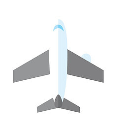 矢量飞机俯视图
