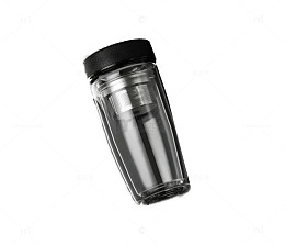 商务男双层玻璃杯