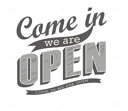 开业OPEN标志店招