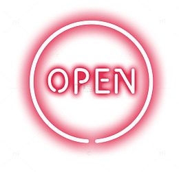 开业OPEN标志