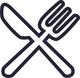 就餐刀叉小图标