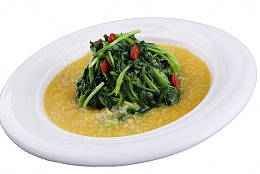 小米浸鸡毛菜